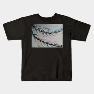 Two Feathers in Acrylic Kids T-Shirt